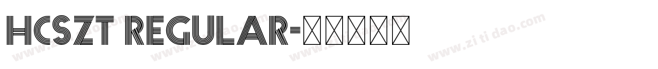 HCSZT Regular字体转换